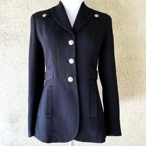 “Zelda” Black Military Style Jacket Blazer